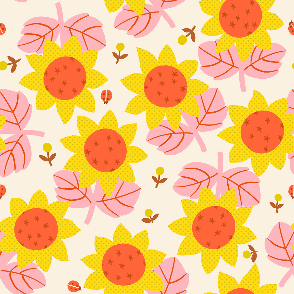 Daisy Days Fabrics || Alexia Abegg for Ruby Star || Sunflower Natural