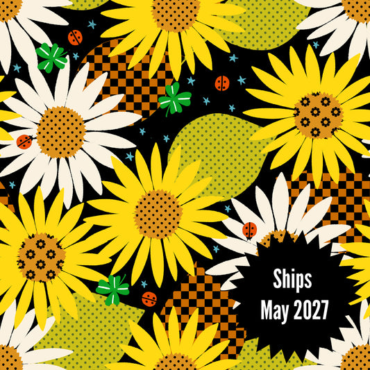 Daisy Days Fabrics || Alexia Abegg for Ruby Star || Daisy Days Black
