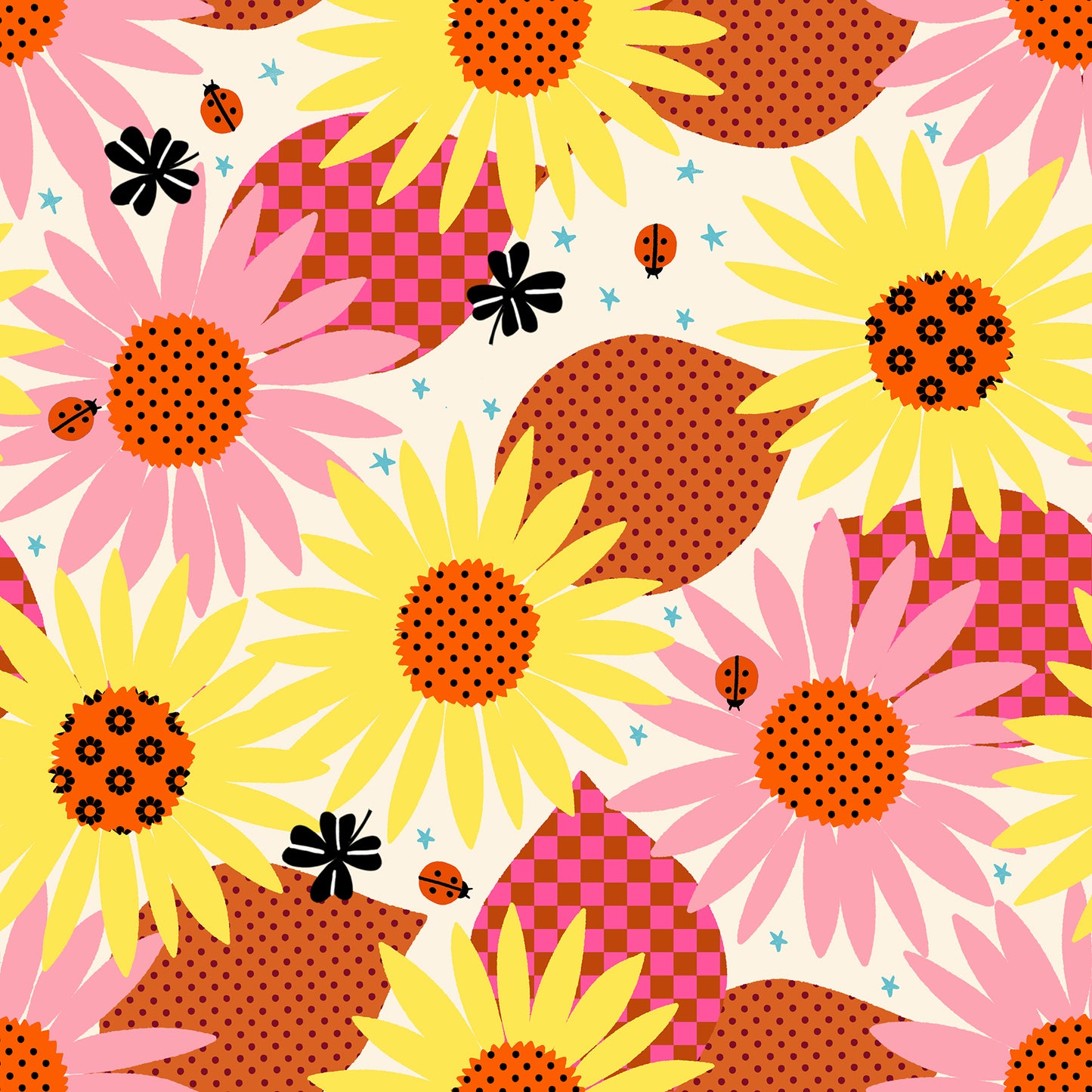 Daisy Days Fabrics || Alexia Abegg for Ruby Star || Daisy Days Natural