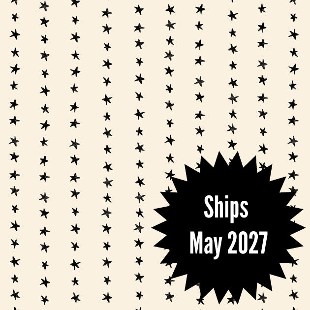 Daisy Days Fabrics || Alexia Abegg for Ruby Star || Starry Stripe Black on Natural