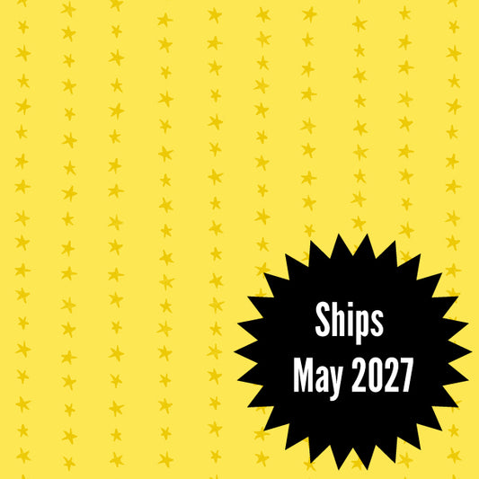 Daisy Days Fabrics || Alexia Abegg for Ruby Star || Starry Stripe Chrome Yellow