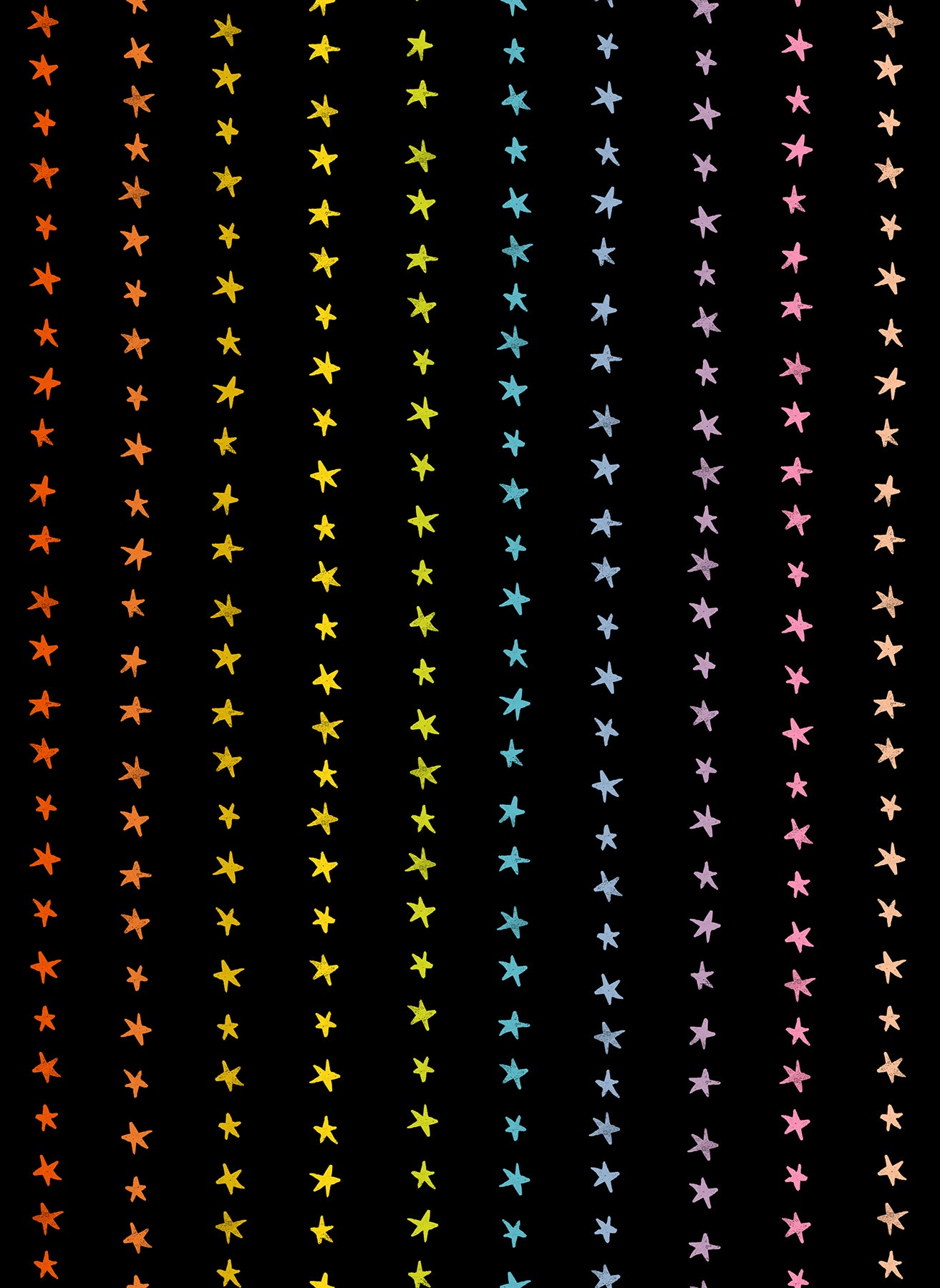 Daisy Days Fabrics || Alexia Abegg for Ruby Star || Starry Stripe Multi On Black