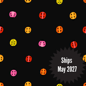 Daisy Days Fabrics || Alexia Abegg for Ruby Star || Ladybug Black