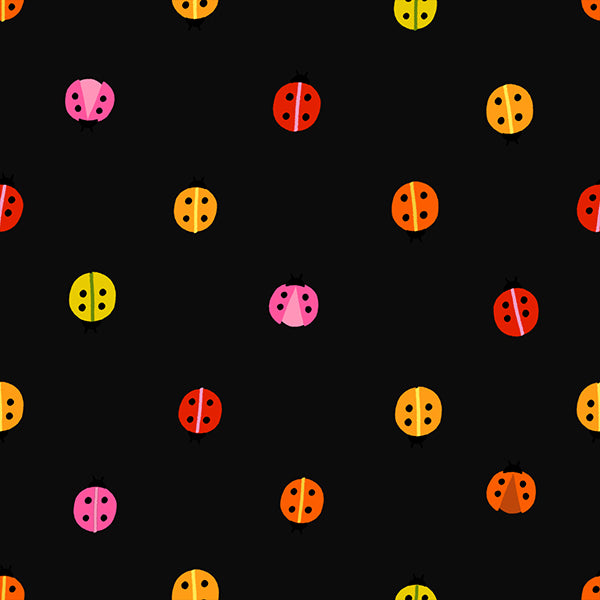 Daisy Days Fabrics || Alexia Abegg for Ruby Star || Ladybug Black