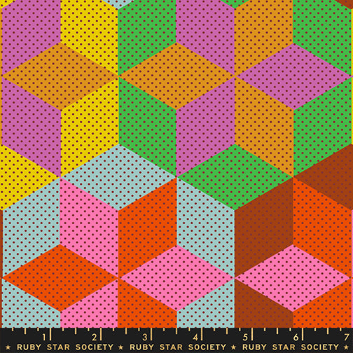 Daisy Days Fabrics || Alexia Abegg for Ruby Star || Star Cheater Pink