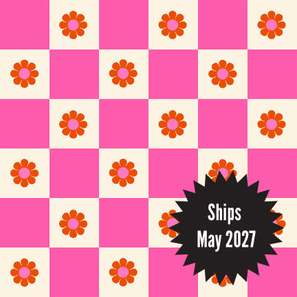 Daisy Days Fabrics || Alexia Abegg for Ruby Star || Flowers Check Playful