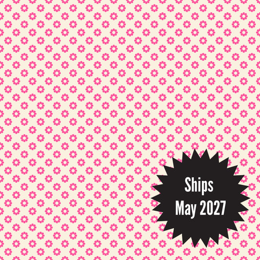 Daisy Days Fabrics || Alexia Abegg for Ruby Star || Daisy Neon Pink