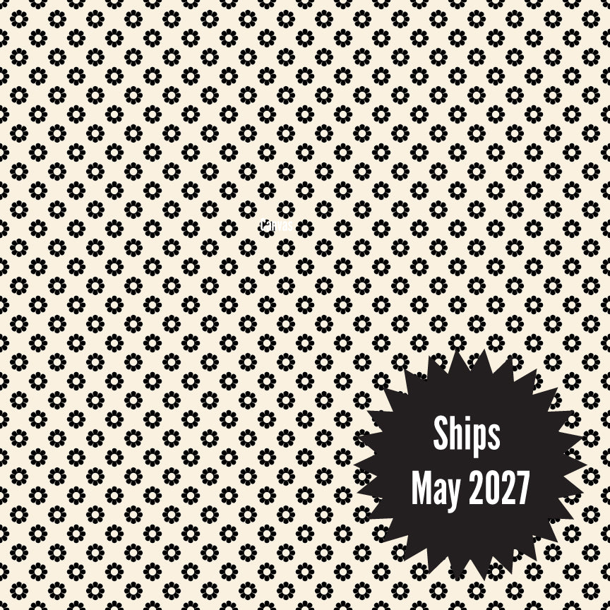 Daisy Days Fabrics || Alexia Abegg for Ruby Star || Daisy Black on Natural