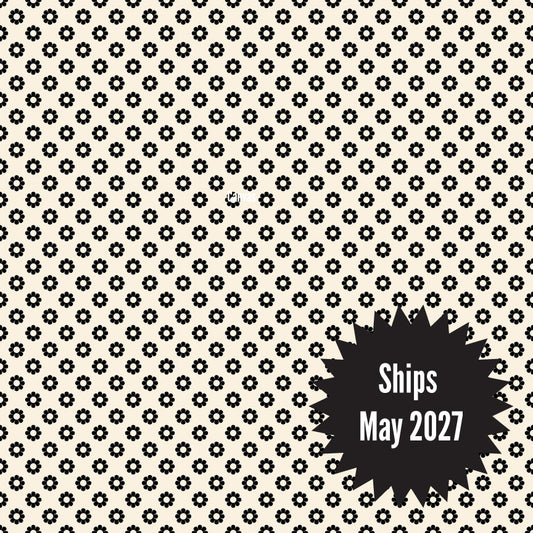 Daisy Days Fabrics || Alexia Abegg for Ruby Star || Daisy Black on Natural