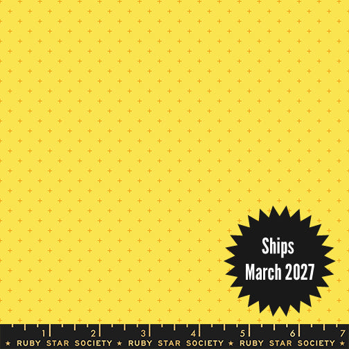 Sidekicks Fabric || A Ruby Star Society Collaborative Collection || Add It Up Chrome Yellow
