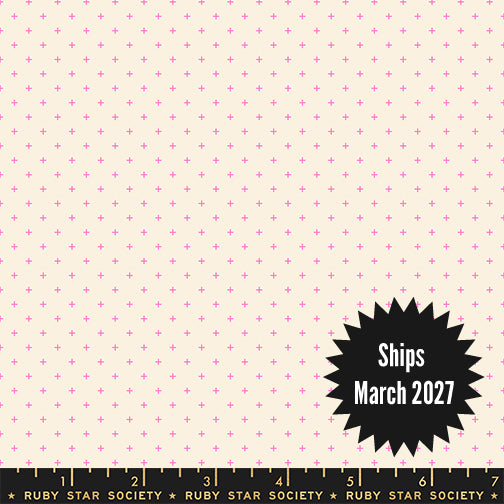 Sidekicks Fabric || A Ruby Star Society Collaborative Collection || Add It Up Neon Pink