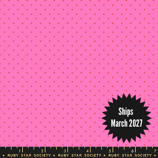 Sidekicks Fabric || A Ruby Star Society Collaborative Collection || Add It Up Vivid Pink