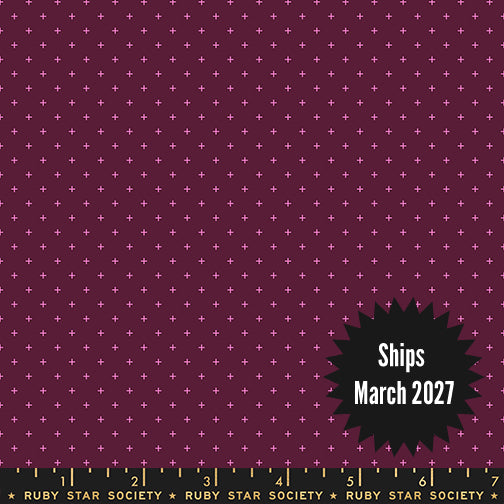 Sidekicks Fabric || A Ruby Star Society Collaborative Collection || Add It Up Deep Plum