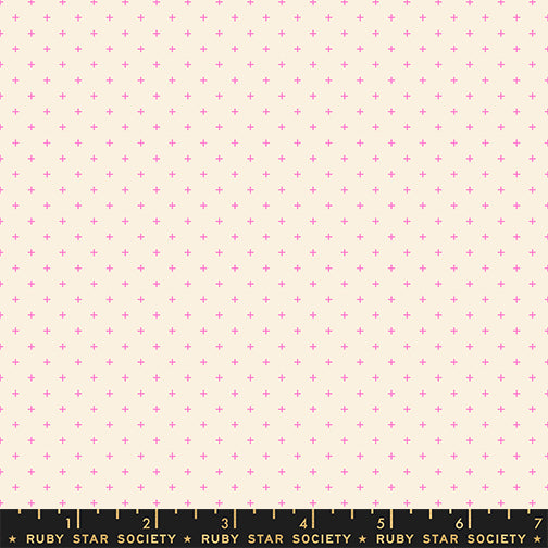 Sidekicks Fabric || A Ruby Star Society Collaborative Collection || Add It Up Neon Pink