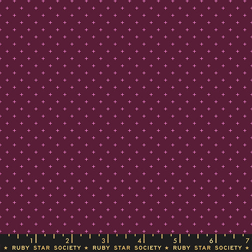 Sidekicks Fabric || A Ruby Star Society Collaborative Collection || Add It Up Deep Plum