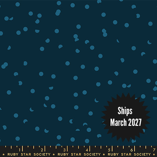 Sidekicks Fabric || A Ruby Star Society Collaborative Collection || Hole Punch Dot Teal Navy