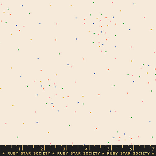 Sidekicks Fabric || A Ruby Star Society Collaborative Collection || Sugar Multi on Buttercream