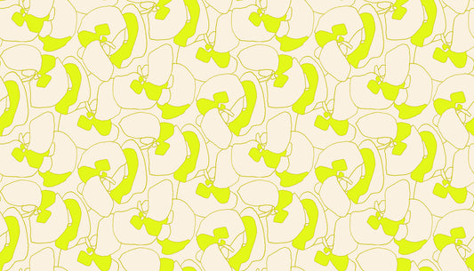 Memento Fabric || Carolyn Friedlander for Ruby Star Society || Seagrapes Neon Yellow