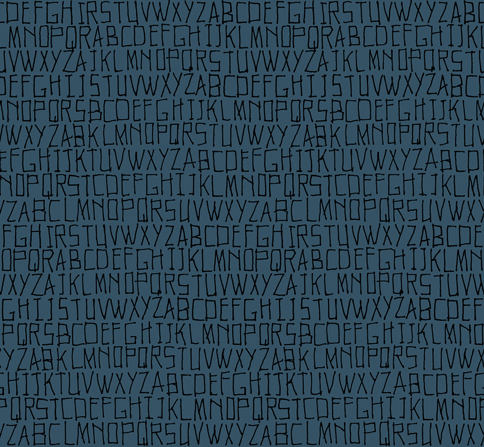 Memento Fabric || Carolyn Friedlander for Ruby Star Society || Alphabet Prussian || Ships August 2026