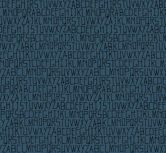 Memento Fabric || Carolyn Friedlander for Ruby Star Society || Alphabet Prussian