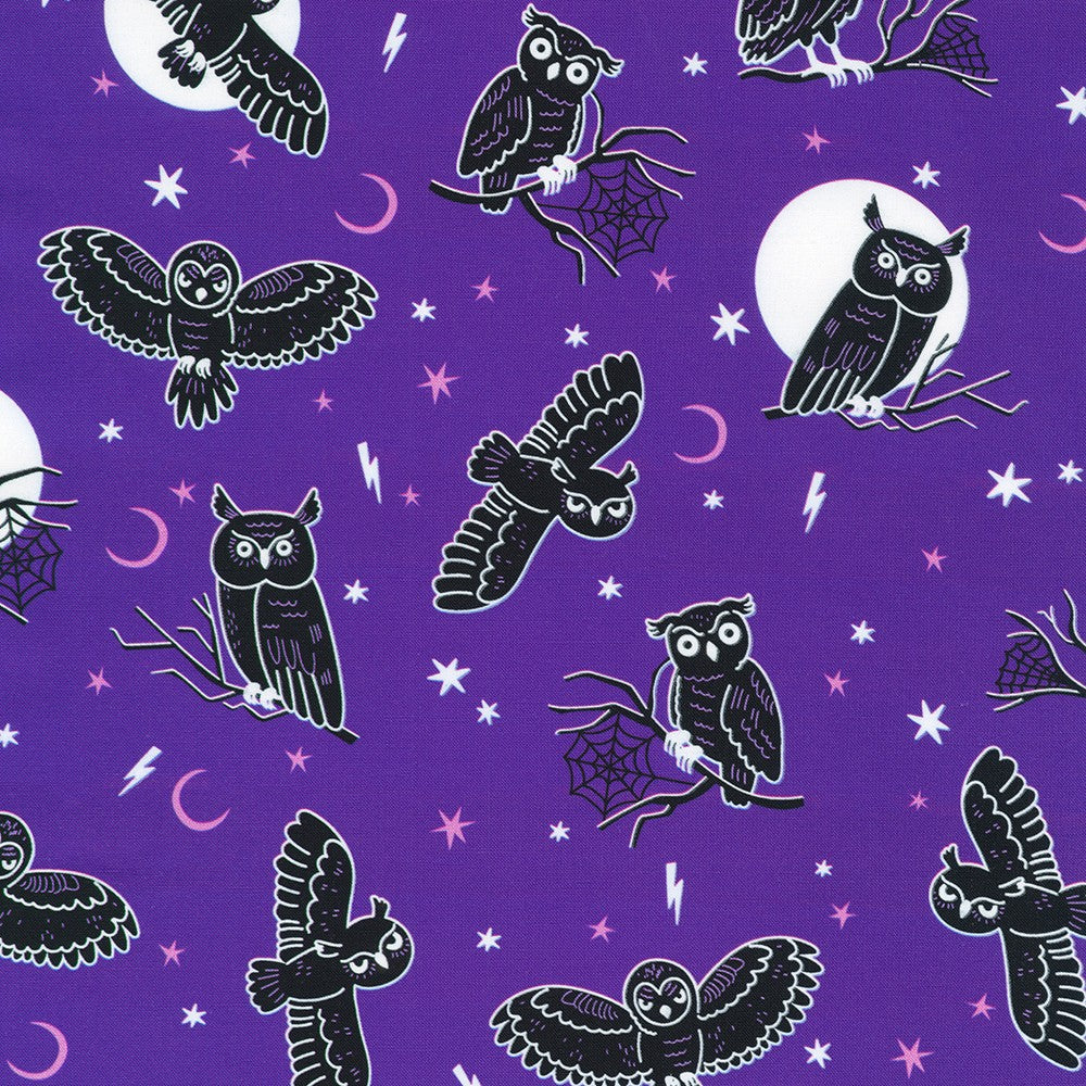 Lights Out Glow in the dark || Robert Kaufman || Midnight Purple