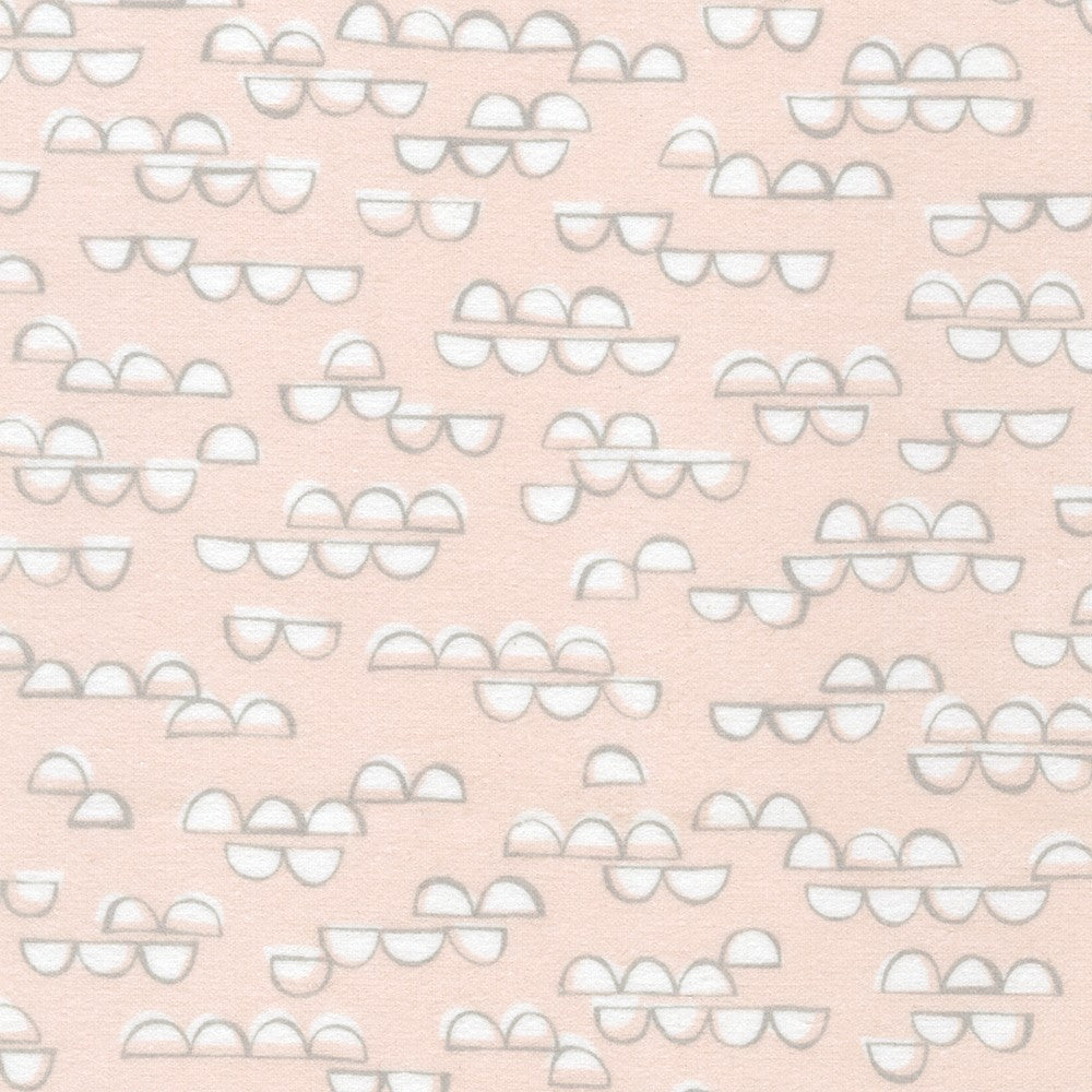 Cozy Cottons - Over The Moon Flannel - Pearl Pink