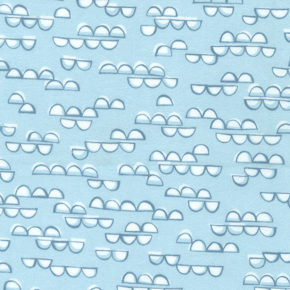 Cozy Cottons - Over The Moon Flannel - Sky