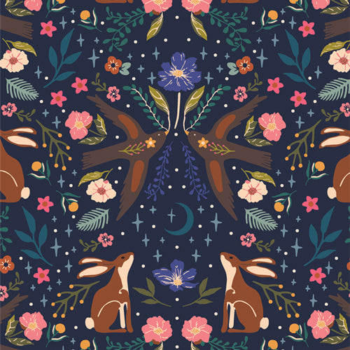 Starling Fabrics - Maureen Cracknell - Moonlit Forest Dusk