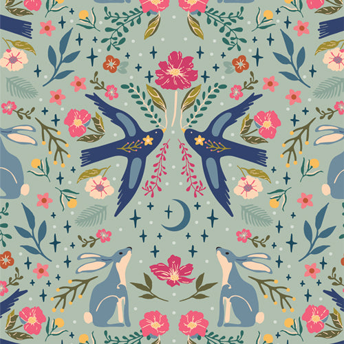 Starling Fabrics - Maureen Cracknell - Moonlit Forest Dawn