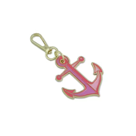Tula Pink Floral Reef Collection: Anchors Aweigh Coralline Bag Charms || Pre-order, Arrives May 2026