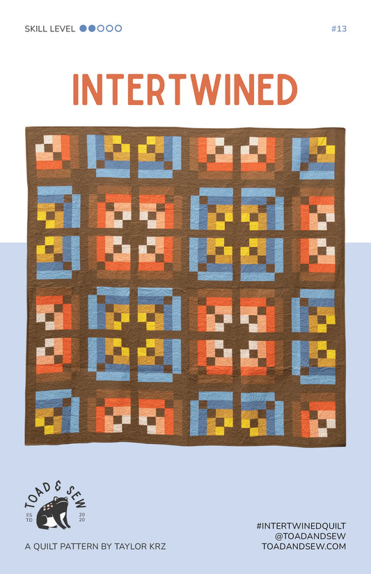 Intertwined Quilt Pattern - Toad and Sew