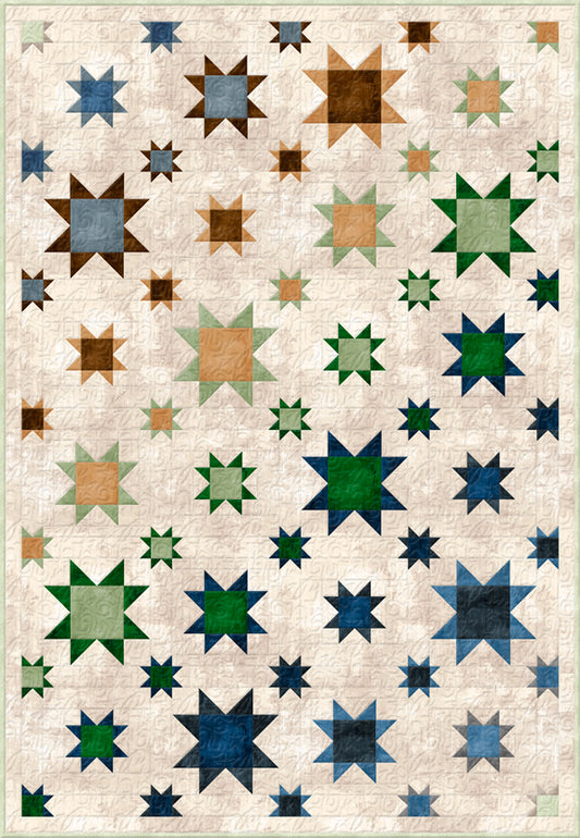 Starstruck Quilt Kit -  Light Background