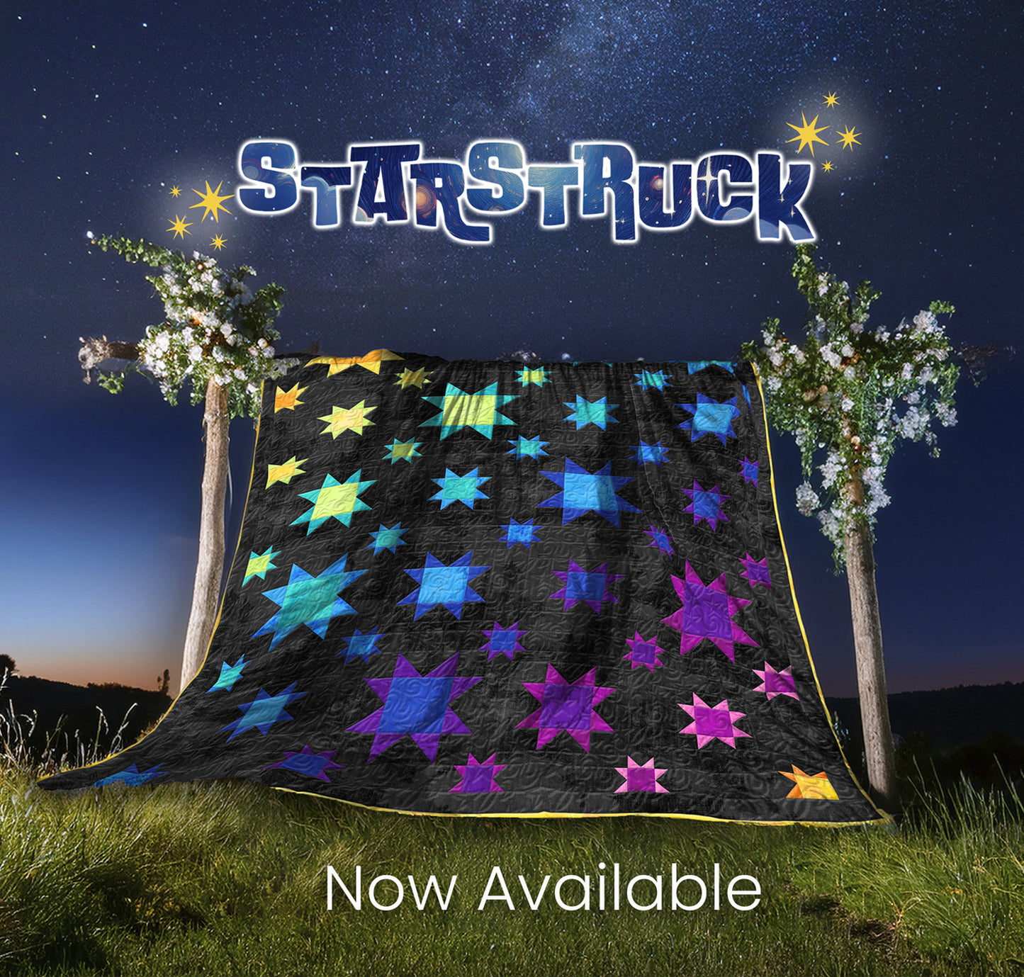 Starstruck Quilt Kit -  Dark Background