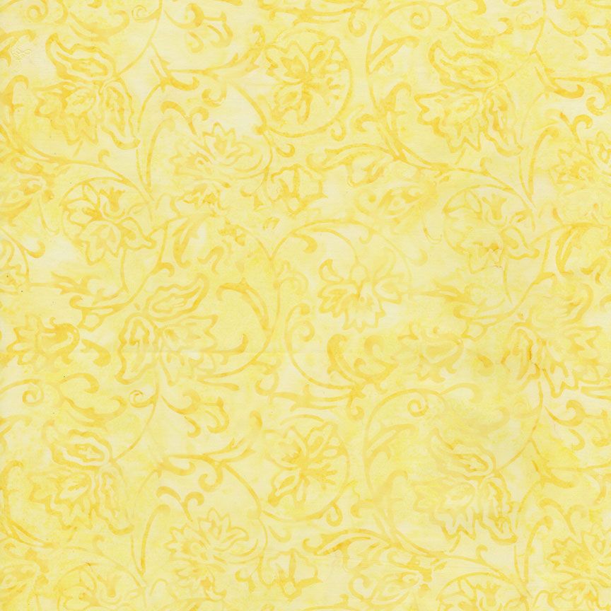 Tonga Pixie Batiks - Gilded Scroll - Pollen