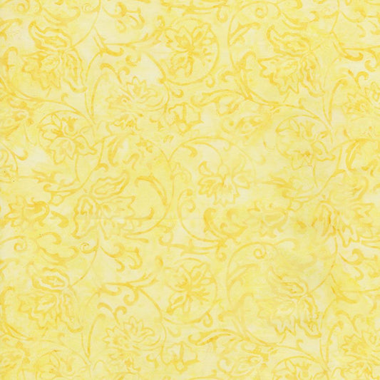 Tonga Pixie Batiks - Gilded Scroll - Pollen