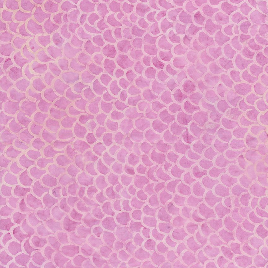 Tonga  Pixie Batiks - Fish Scales - Pink