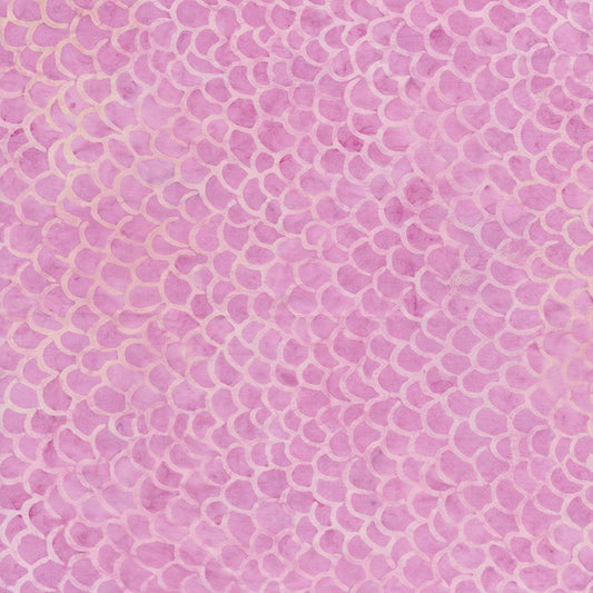 Tonga  Pixie Batiks - Fish Scales - Pink