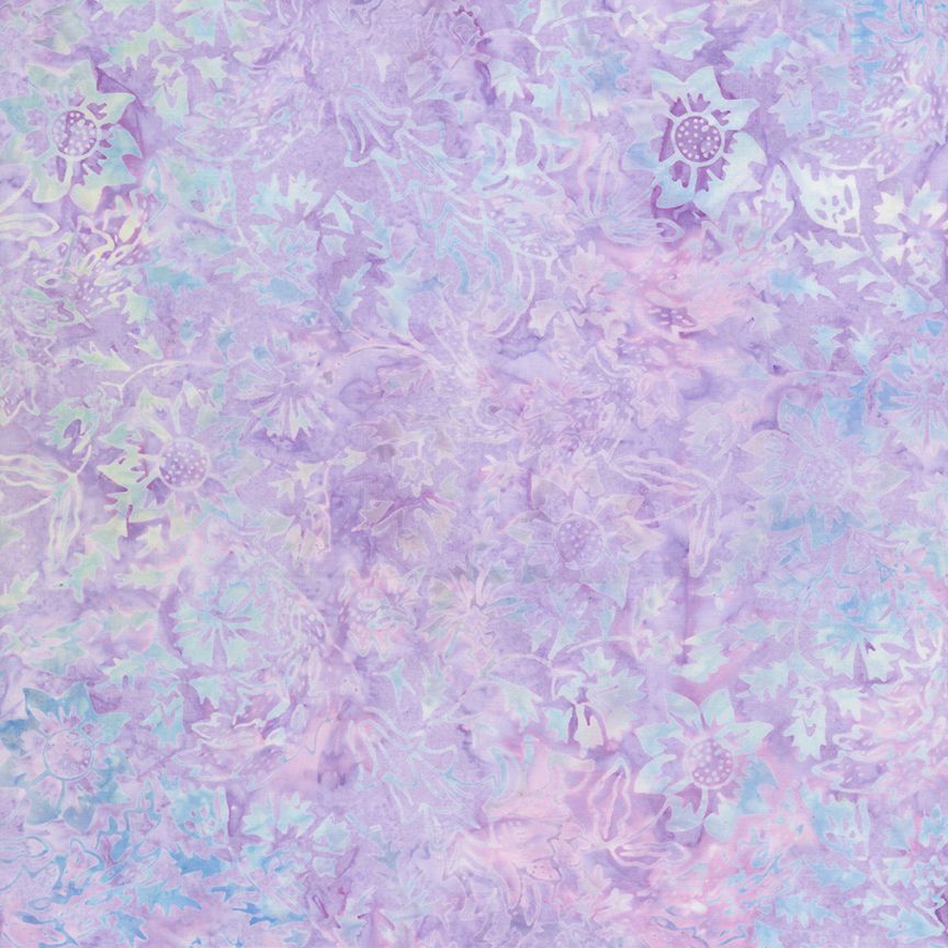 Tonga Pixie Batiks - Harvest  Floral - Lavender