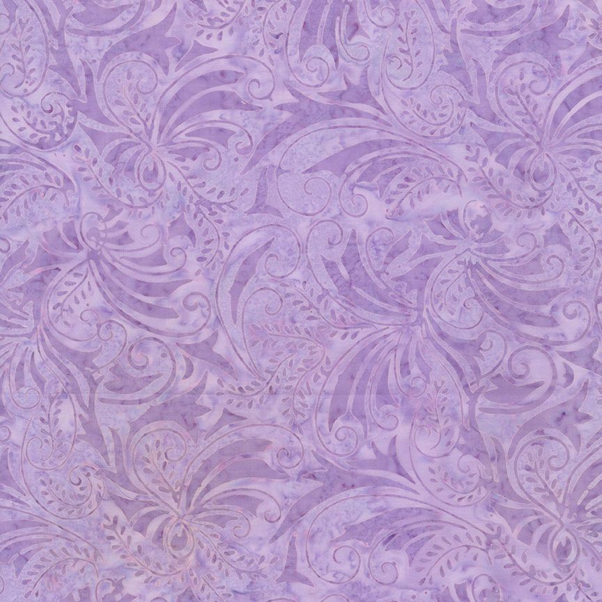 Tonga Pixie Batiks - Victorian Swirls - Lilac