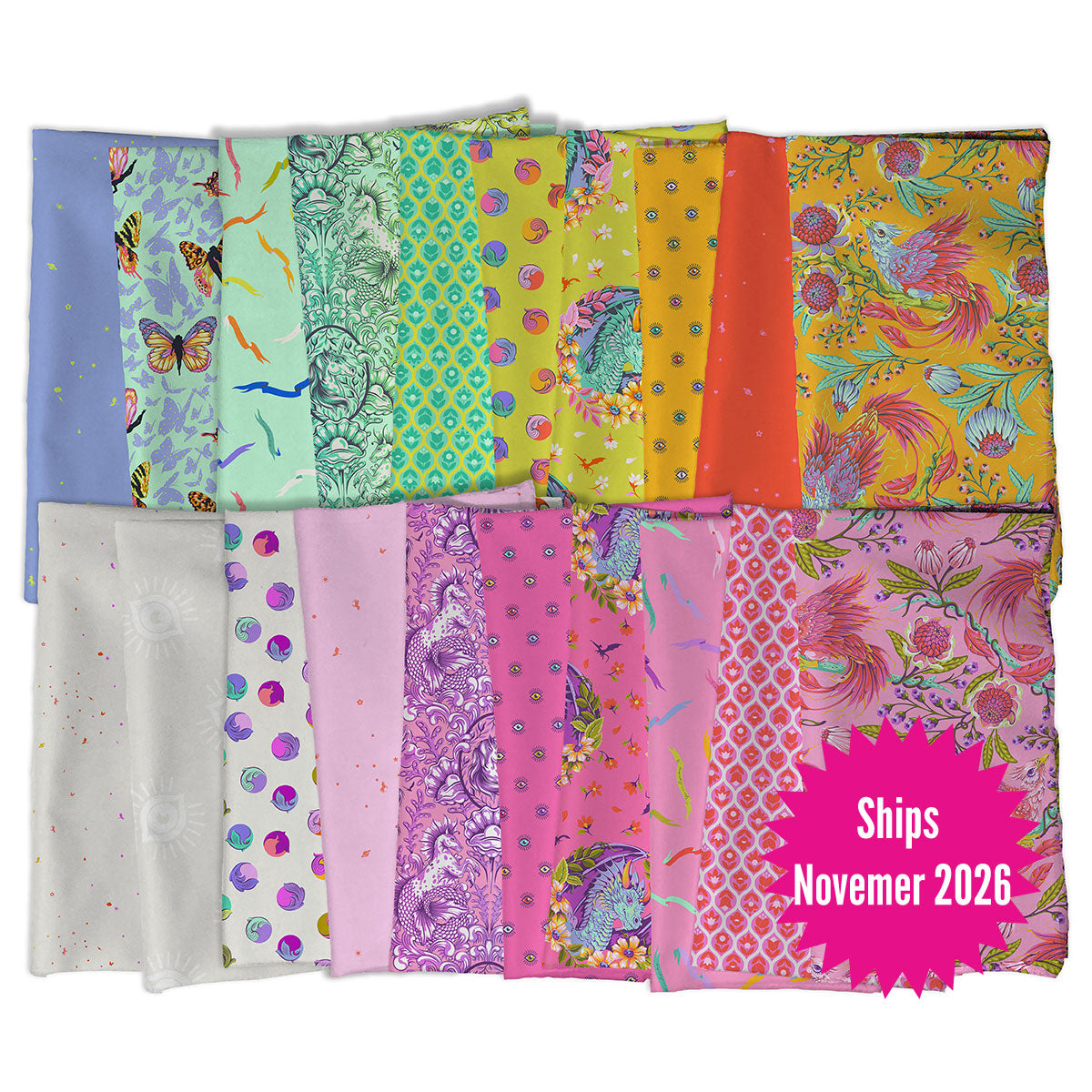 Tula Pink's Legendary 20 Cotton Fabric Bundle || Pre-Order, Ships November 2026