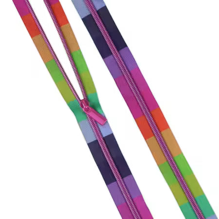 Sallie Tomato + Tula Pink Zippers - 3 Yard Zipper Tape