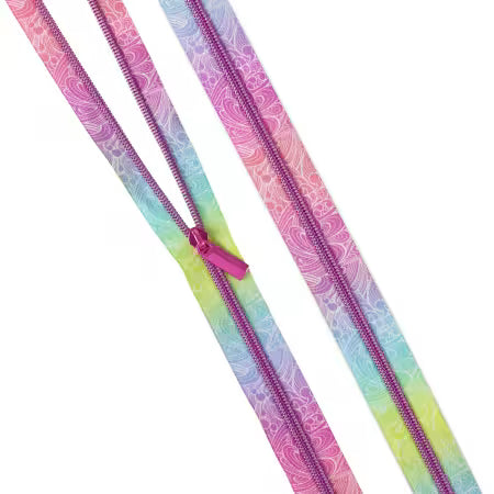 Sallie Tomato + Tula Pink Zippers - 3 Yard Zipper Tape || Floral Reef Making Waves