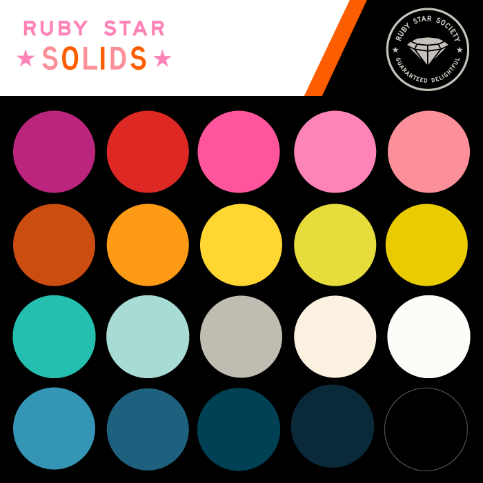 Ruby Star Solids || Ruby Star Society || 40 Fabric Bundle || PreOrder, Arrives November/December 2026