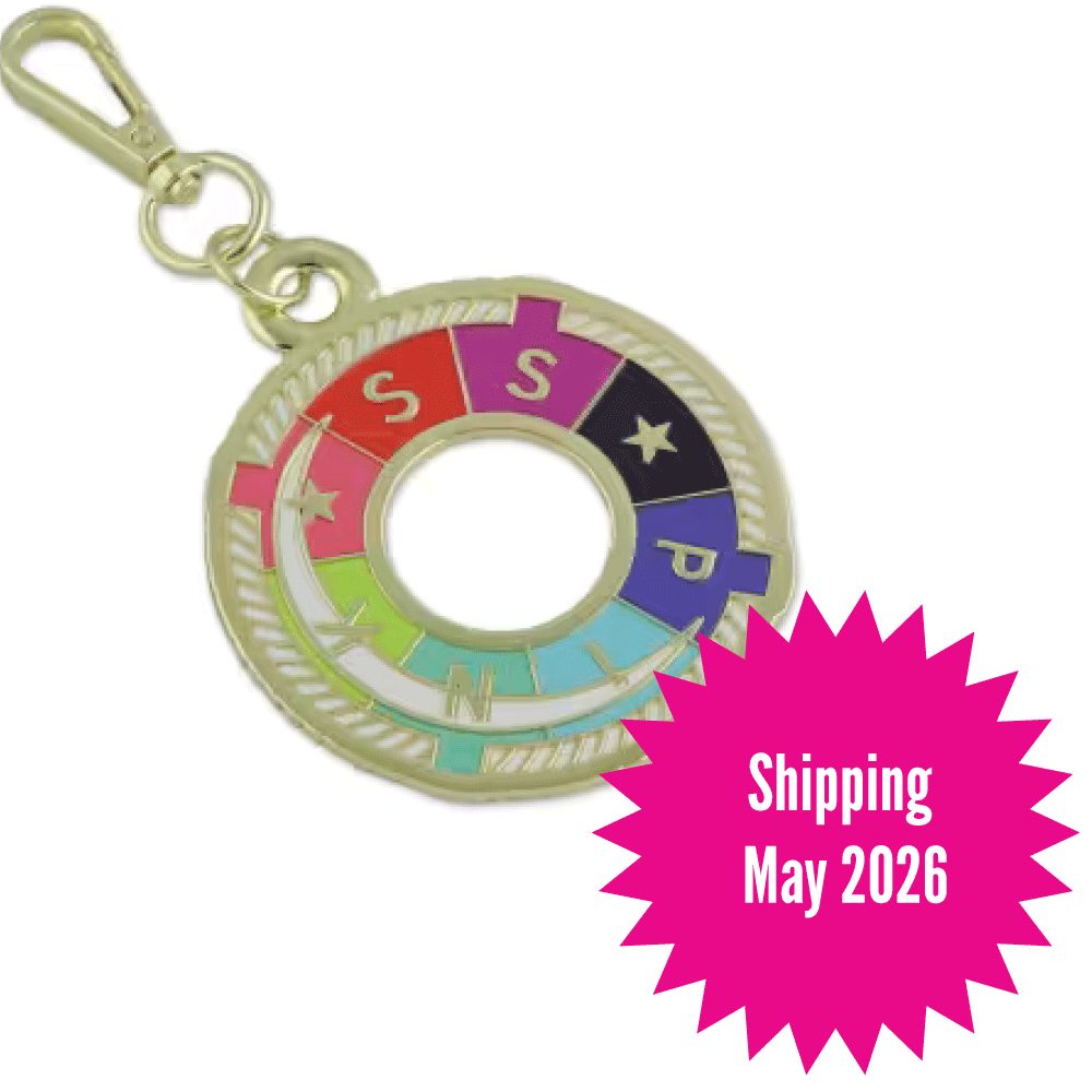 Tula Pink Floral Reef Collection: S.S. Pink Deep Dive Bag Charm || Pre-order, Arrives May 2026