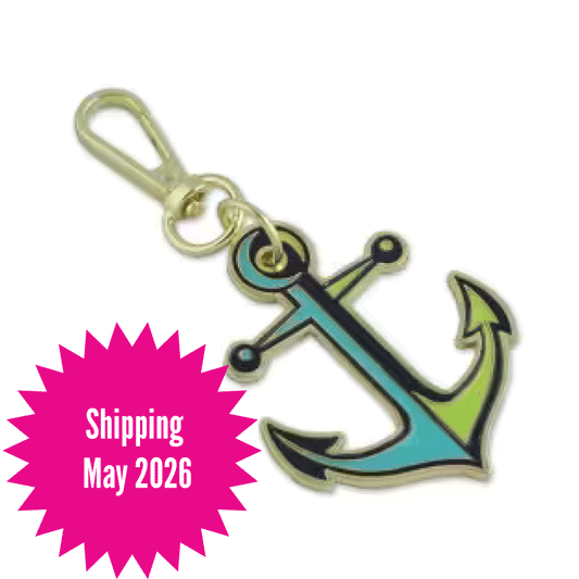 Tula Pink Floral Reef Collection: Anchors Aweigh Marine Bag Charms || Pre-order, Arrives May 2026