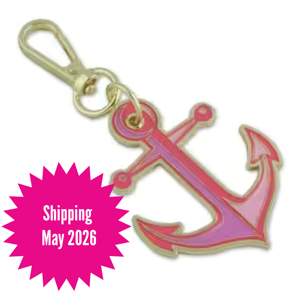 Tula Pink Floral Reef Collection: Anchors Aweigh Coralline Bag Charms || Pre-order, Arrives May 2026