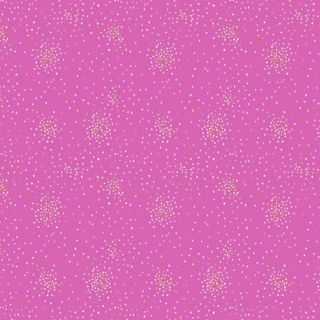 Cotton + Steel Basics - Clusters - Perfect Pink Metallic
