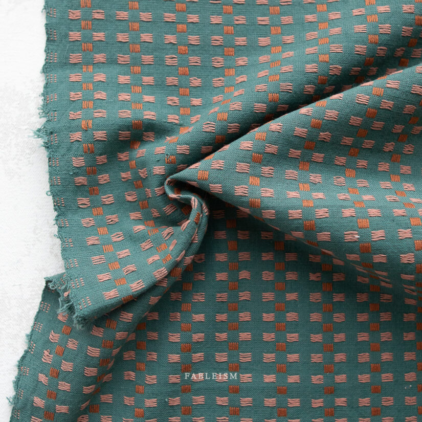 Canyon Springs - Fableism - Basket Weave Teal