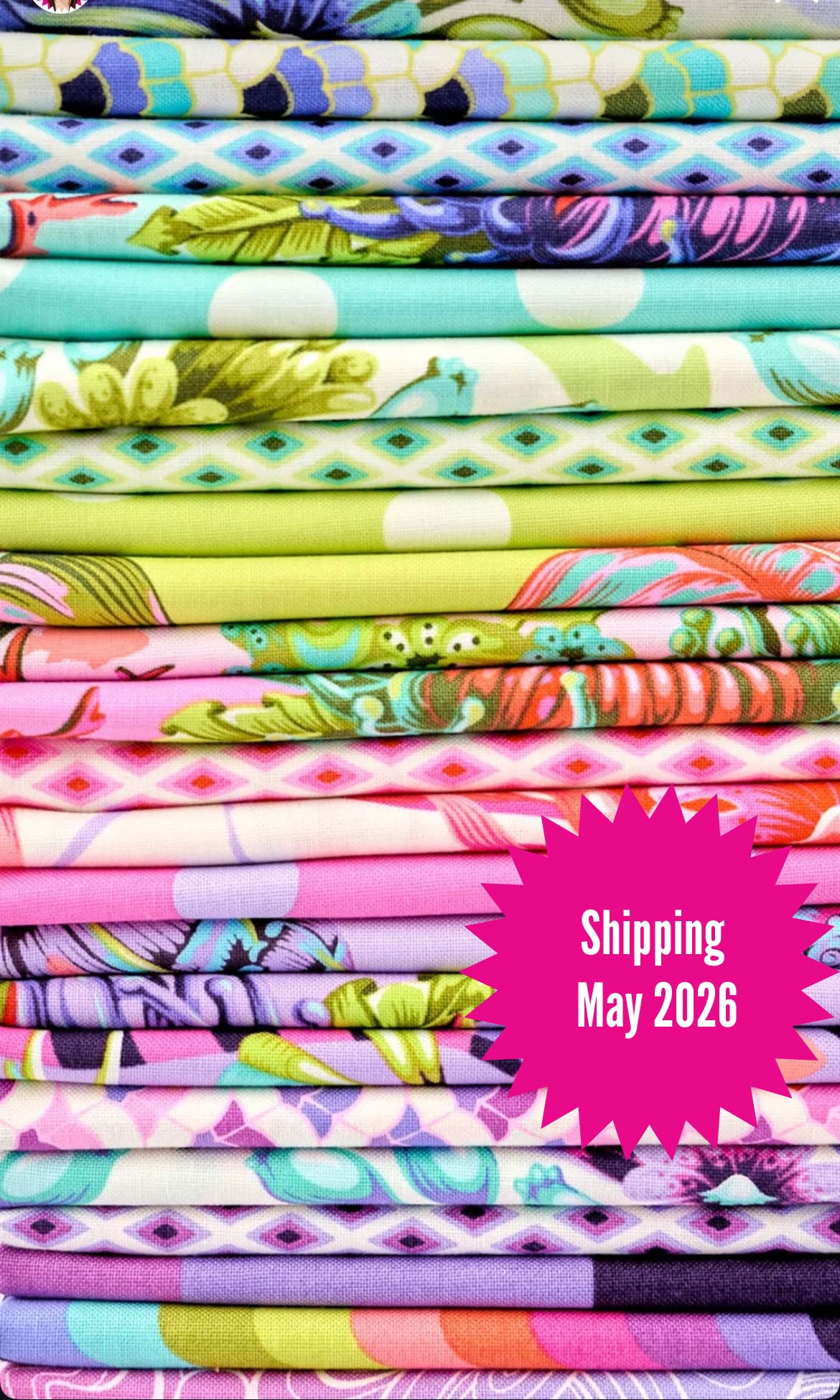 Tula Pink's Floral Reef 25 Fabric Bundle - Preorder, Ships April/May 2026