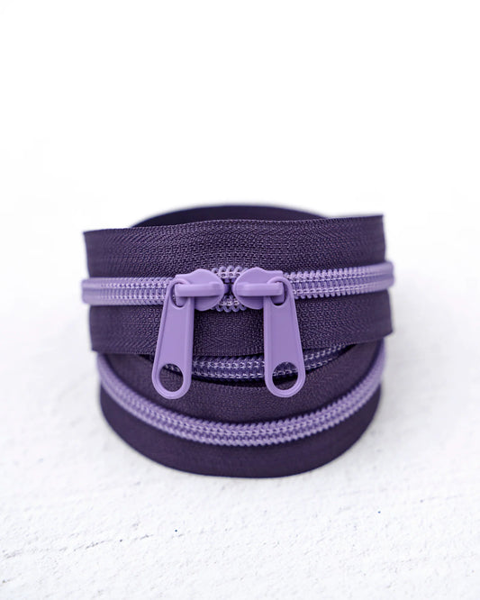 Handbag Zipper || Renaissance Ribbon || Lavender Twilight